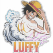 Anime Pirate Warrior Sticker – Straw Hat Hero  (Vorderseite)