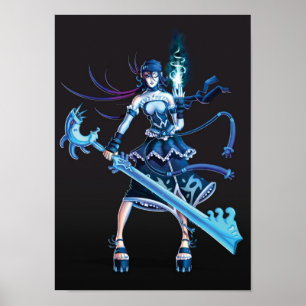 Anime-Piraten-Mädchen Poster