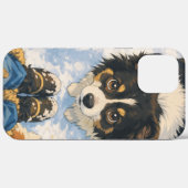 Anime Playful Dog Phone Case Galaxy & IPhone (Rückseite (Horizontal))