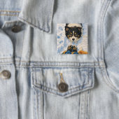 Anime Playful Dog Square Button (Beispiel)