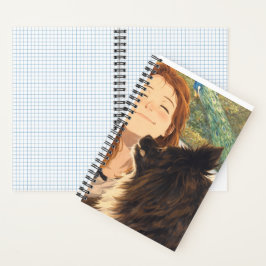 Anime Playful Puppy Small Notebook Notizblock