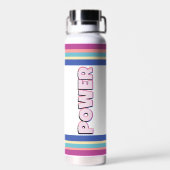 Anime Power Hero Girl Trinkflasche (Rückseite)