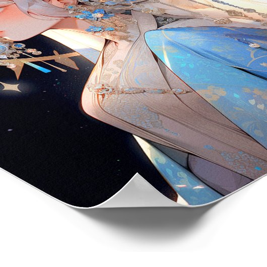 Anime Princess Fantasy Art Poster (Ecke)