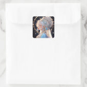 Anime Princess Fantasy Art Quadratischer Aufkleber (Tasche)