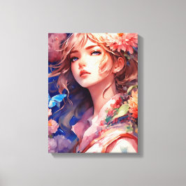 Anime Princess Leinwanddruck