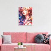 Anime Princess Leinwanddruck (Insitu (Wohnzimmer))