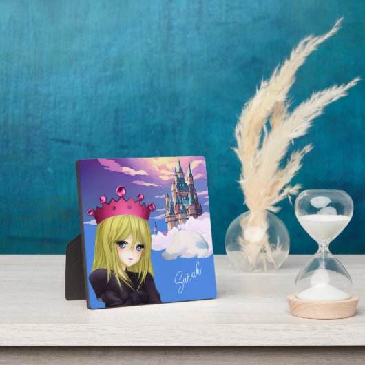 Anime Princess mit Floating Castle Plaque Fotoplatte (InSitu)
