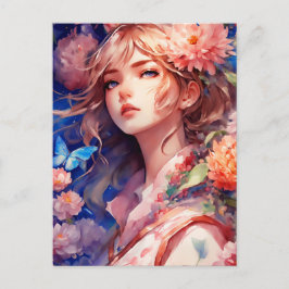 Anime Princess Postkarte