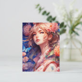 Anime Princess Postkarte (Stehend Vorderseite)
