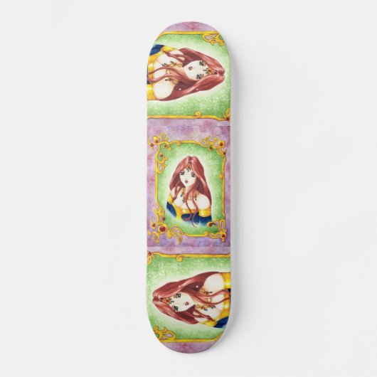 Anime-Prinzessin Skateboard (Vorderseite)