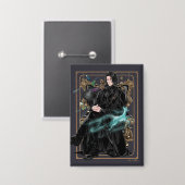 Anime Professor Severus Snape sitzt Button (Vorderseite/Rückseite)