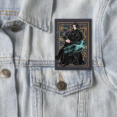 Anime Professor Severus Snape sitzt Button (Insitu)