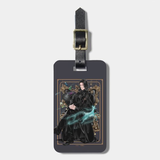 Anime Professor Severus Snape sitzt Gepäckanhänger (Vorderseite vertikal)