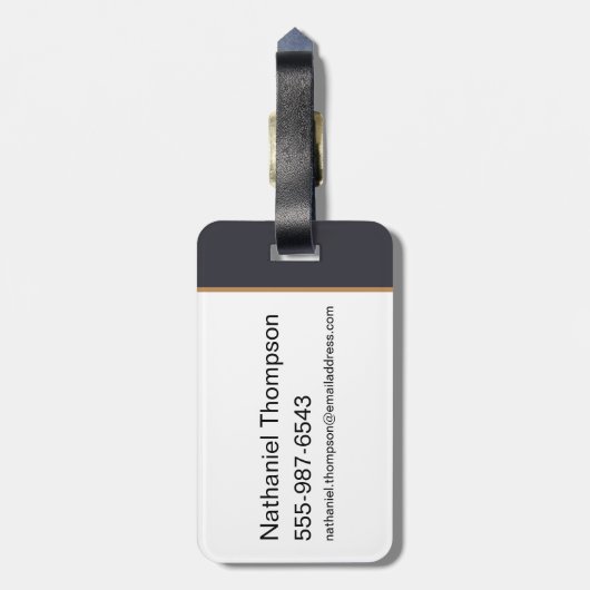 Anime Professor Severus Snape sitzt Gepäckanhänger (Rückseite vertikal)