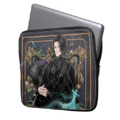 Anime Professor Severus Snape sitzt Laptopschutzhülle (Vorderseite Links)