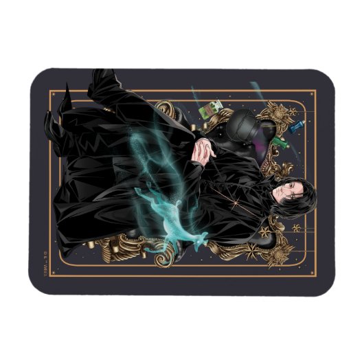 Anime Professor Severus Snape sitzt Magnet (Horizontal)