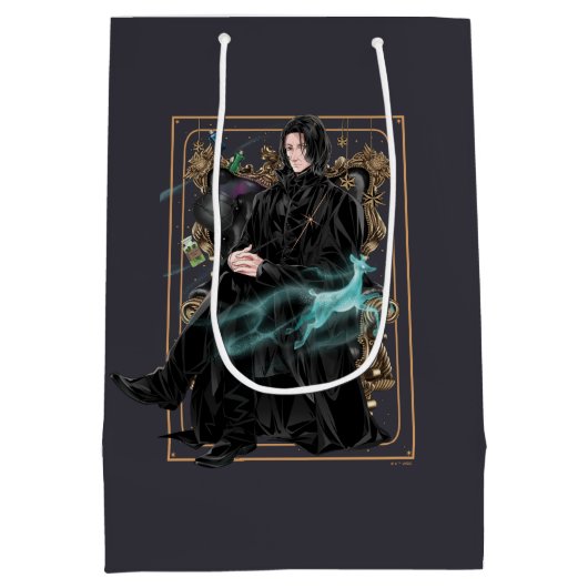 Anime Professor Severus Snape sitzt Mittlere Geschenktüte (Rückseite)