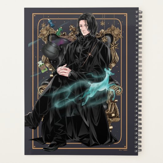 Anime Professor Severus Snape sitzt Planer (Rückseite)