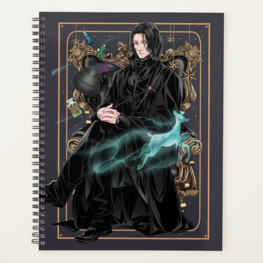 Anime Professor Severus Snape sitzt Planer (Vorderseite)