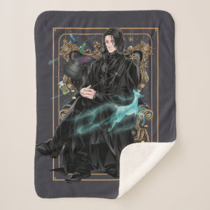 Anime Professor Severus Snape sitzt Sherpadecke