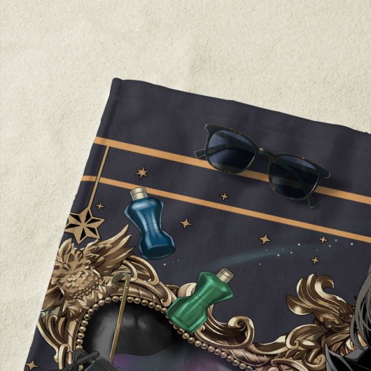 Anime Professor Severus Snape sitzt Strandtuch (Beispiel)