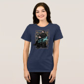 Anime Professor Severus Snape sitzt Tri-Blend Shirt (Vorderseite voll)