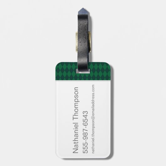 Anime Professor Snape Gepäckanhänger (Rückseite vertikal)