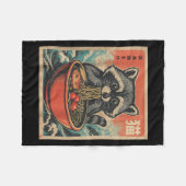 Anime Raccoon Ramen Japanisch Funny Kawaii Geschen Fleecedecke (Vorderseite (Horizontal))