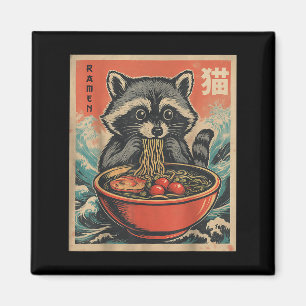Anime Raccoon Ramen Japanisch Funny Kawaii Geschen Magnet