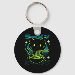 Anime Ramen Cat Japanisch Retro Noodles Ästhetik K Schlüsselanhänger