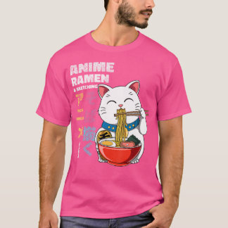 Anime-Ramen und Skizzen T-Shirt