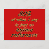 Anime Reference Joke Postkarten! Postkarte (Vorderseite)