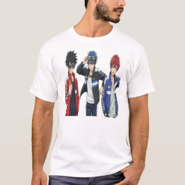 Anime-Rennteam-Trio-T-Shirt - Coole Sport-Anime T-Shirt
