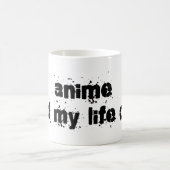 Anime rettete mein Leben einmal Kaffeetasse (Mittel)