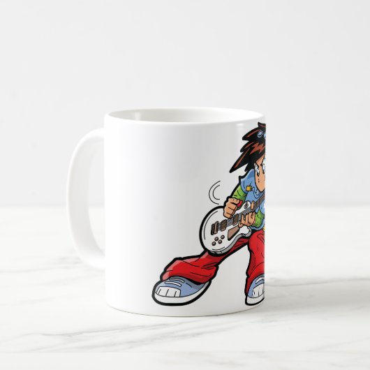 Anime Rock Star Tasse (Vorderseite Links)