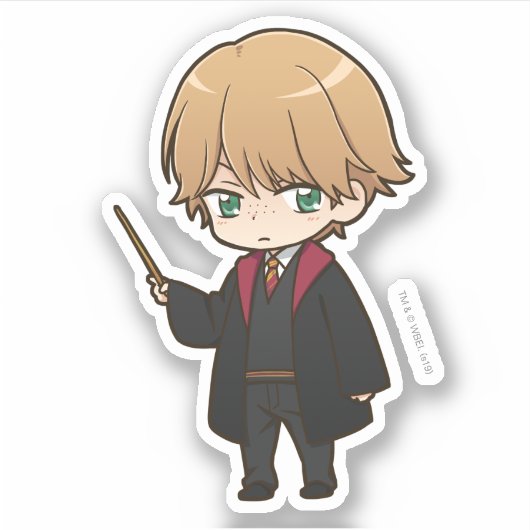 Anime Ron Weasley Aufkleber (Vorderseite)