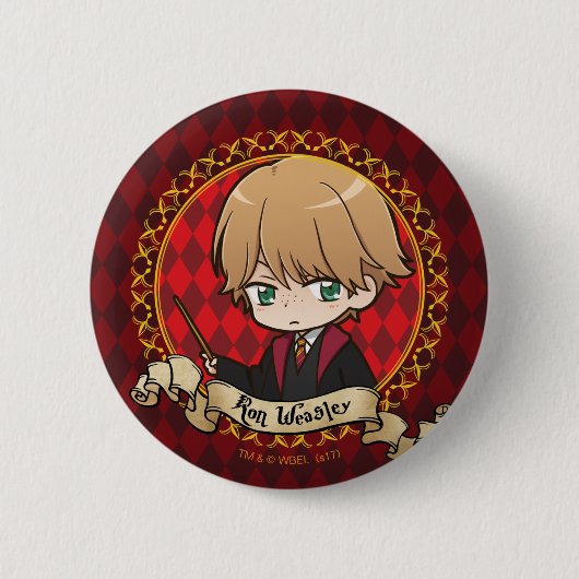 Anime Ron Weasley Button (Vorderseite)