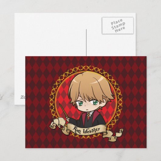 Anime Ron Weasley Postkarte (Vorne/Hinten)