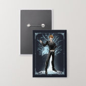 Anime Ron Weasleys Jack Russell Terrier Patronus Button (Vorderseite/Rückseite)