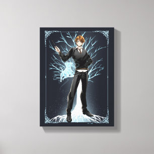 Anime Ron Weasleys Jack Russell Terrier Patronus Leinwanddruck