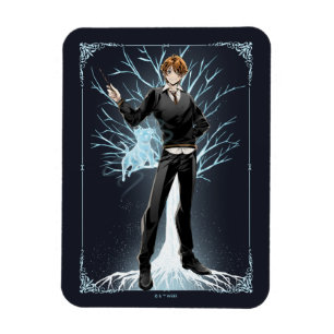 Anime Ron Weasleys Jack Russell Terrier Patronus Magnet