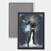 Anime Ron Weasleys Jack Russell Terrier Patronus Magnet (Vorderseite/Rückseite)