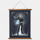 Anime Ron Weasleys Jack Russell Terrier Patronus Wandteppich Mit Holzrahmen (Vorderseite)