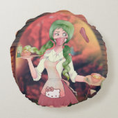 Anime Rundes Kissen (Rückseite)