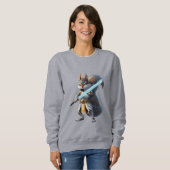 Anime Samurai Eichhörnchen Krieger Sweatshirt (Vorne ganz)