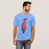 Anime Samurai Fiery Warrior Japanisch Anime T-Shirt (Vorne ganz)