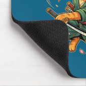Anime Samurai-Katze Drei Schwerter japanischer Sti Mousepad (Ecke)
