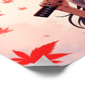 Anime-Samurai-Mädchen Poster (Ecke)