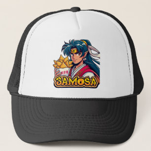 Anime Samurai Samosa Lover Art Truckerkappe