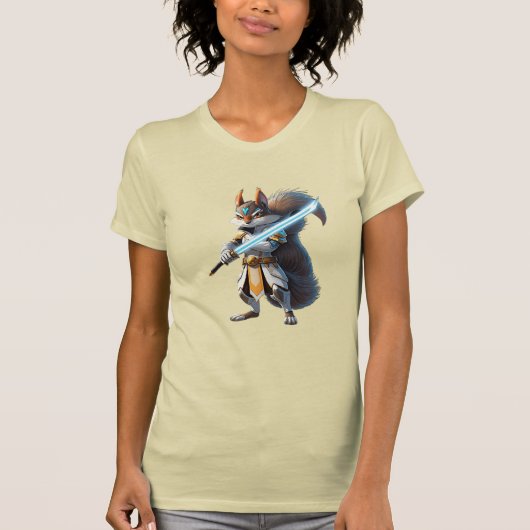 Anime Samurai Squirrel Warrior T-Shirt (Vorderseite)